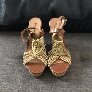 Crocheted Wedge Sandals